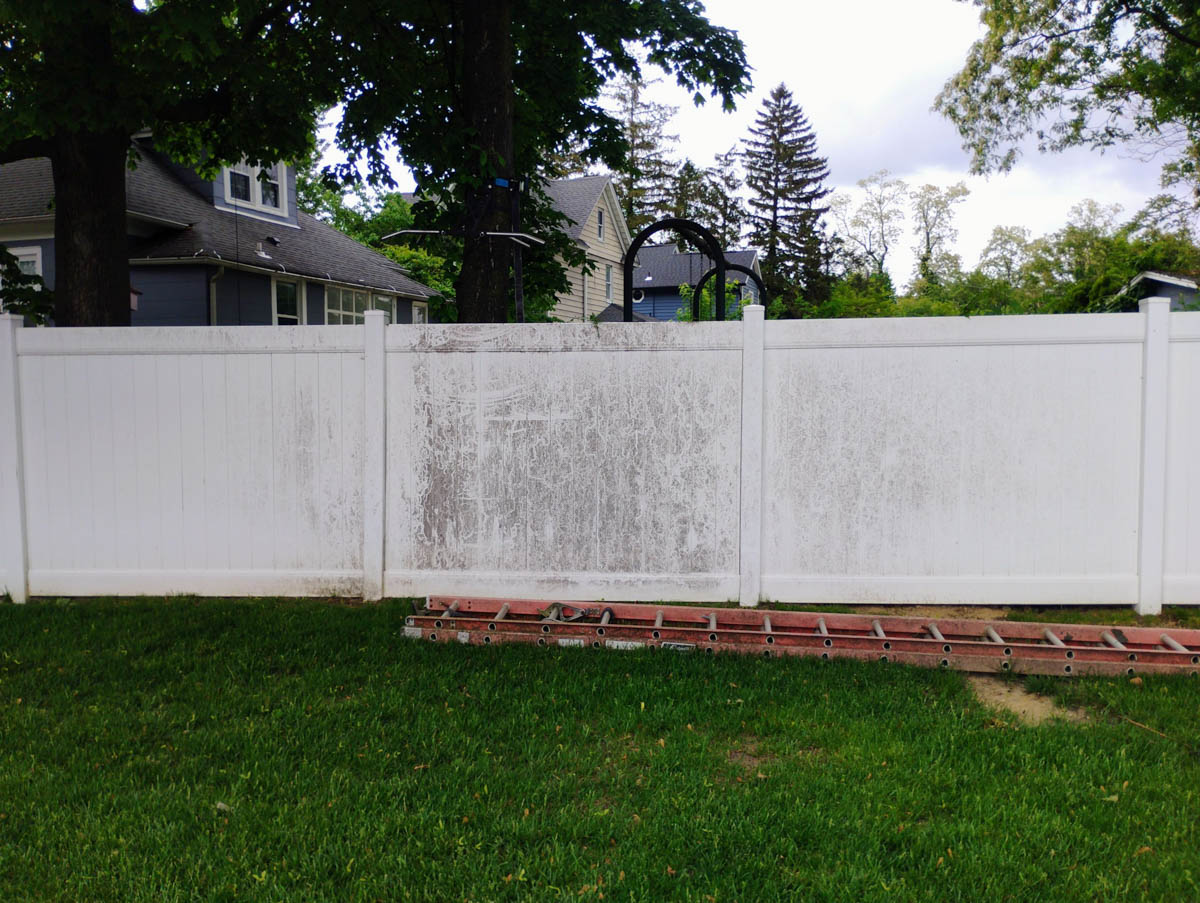 before pressure washing