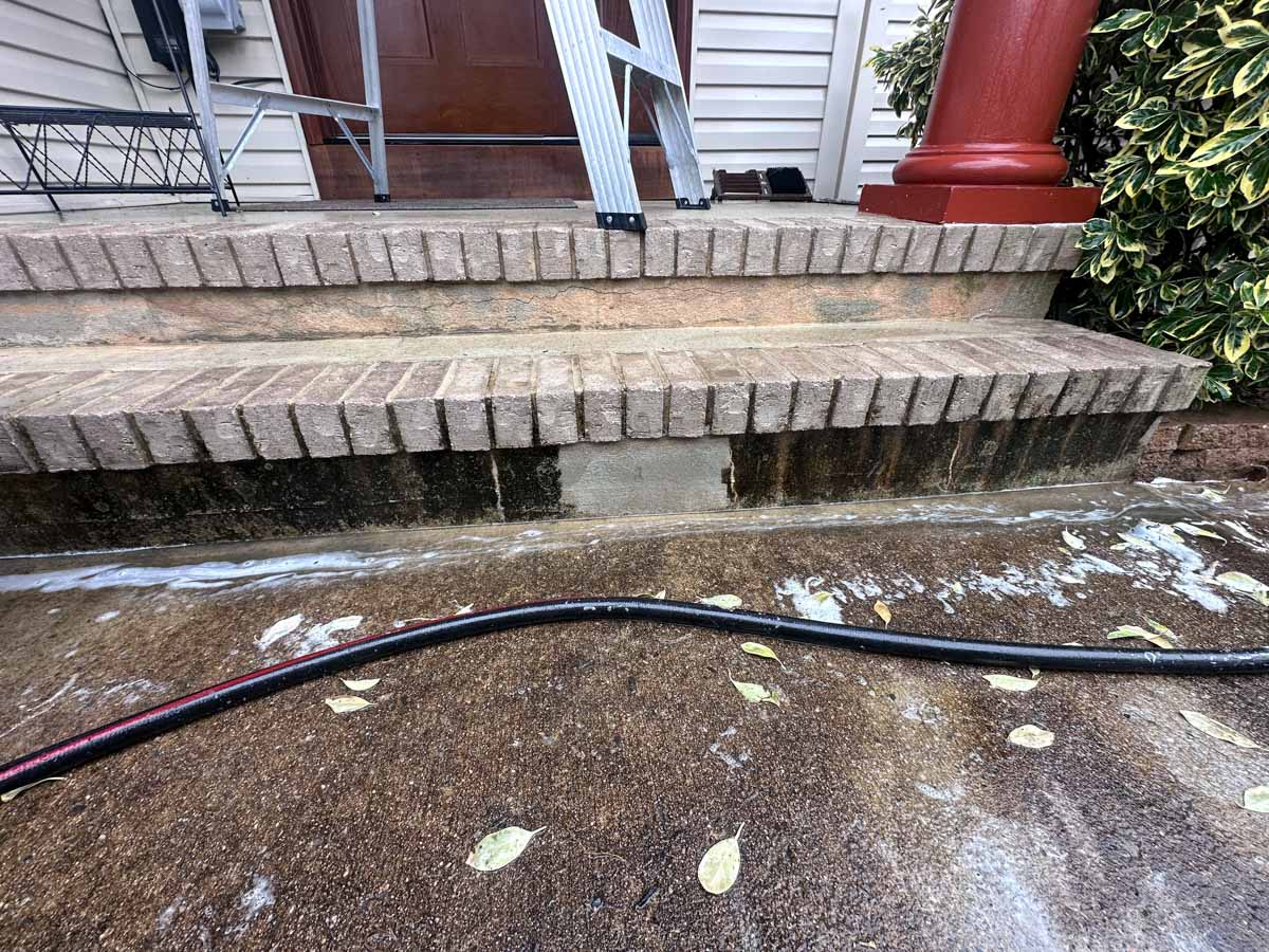 after pressure washing NJ